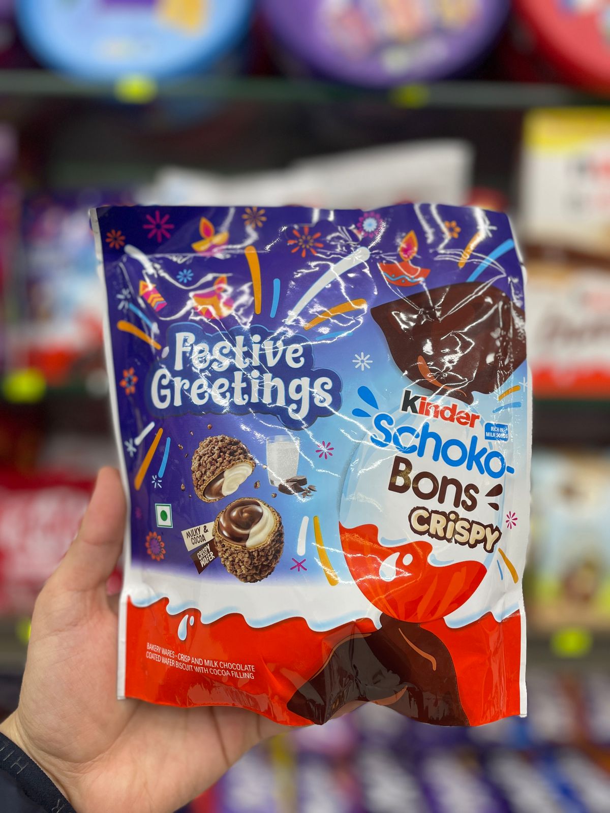 Kinder Schoko Bons Crispy Festive Greetings