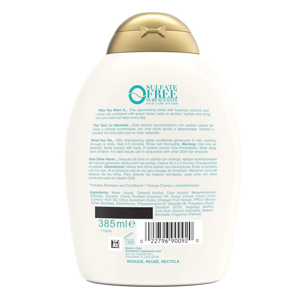 Ogx Quenching + Coconut Curls Conditioner, 385 ml