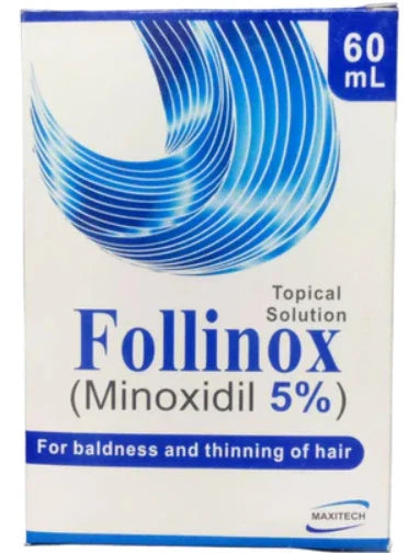 Follinox Topical Solution Minoxidil 5%, 60 ml