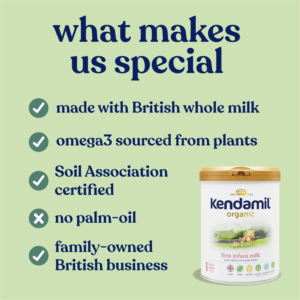 Kendamil Organic First Infant Milk 0 - 6 Months, 800g