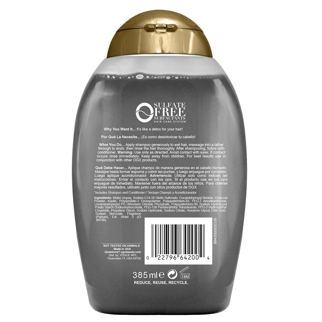 Ogx Purifying + Charcoal Detox Conditioner, 385 ml