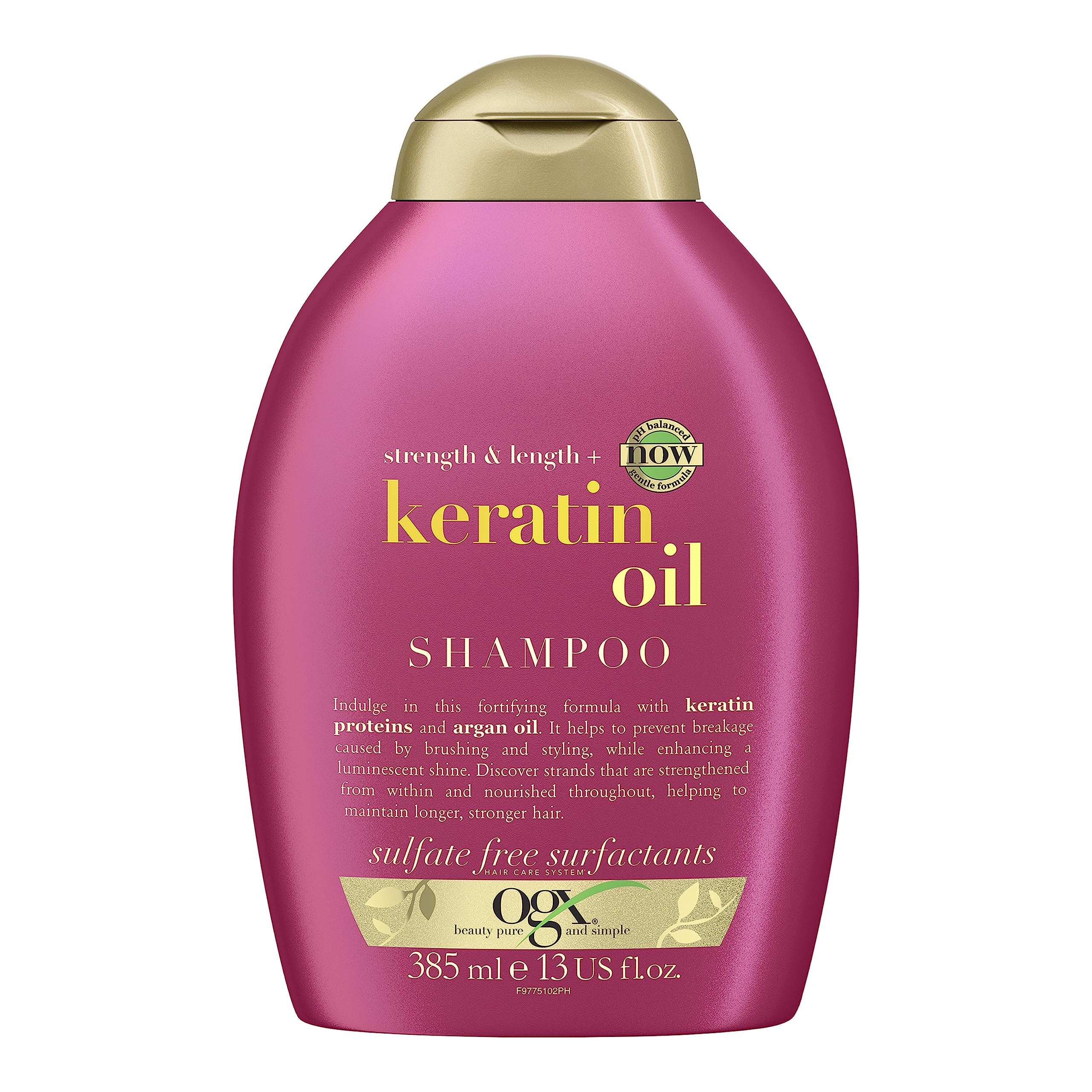 Ogx Strength & Length + Keratin Oil Shampoo, 385 ml