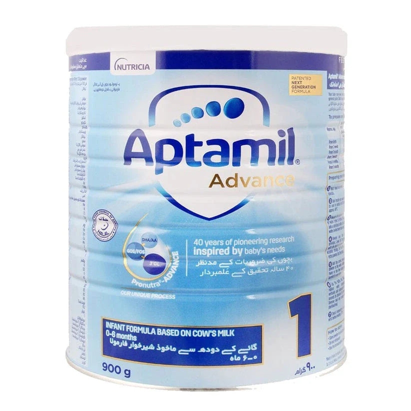 Aptamil Advance 1 Infant Formula, 900g