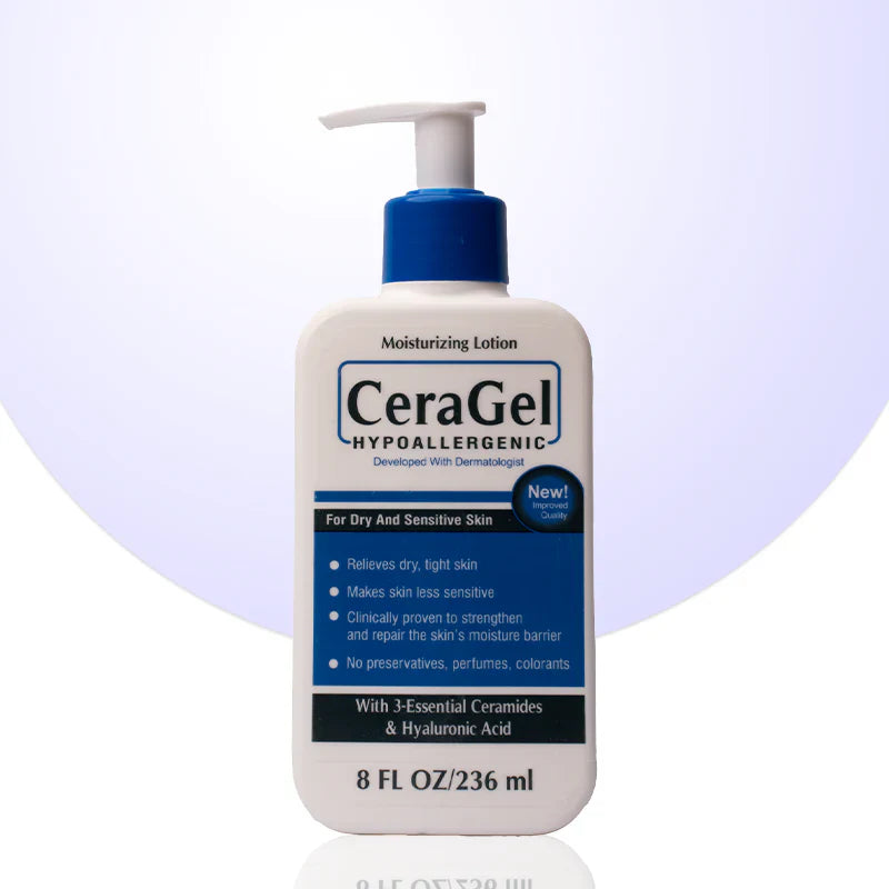 Ceragel Hypoallergenic Moisturizing Lotion, 236ml