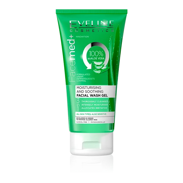 Eveline Facemed 100% Bio Aloe Vera Moisturizing & Soothing Facial Wash, 150ml