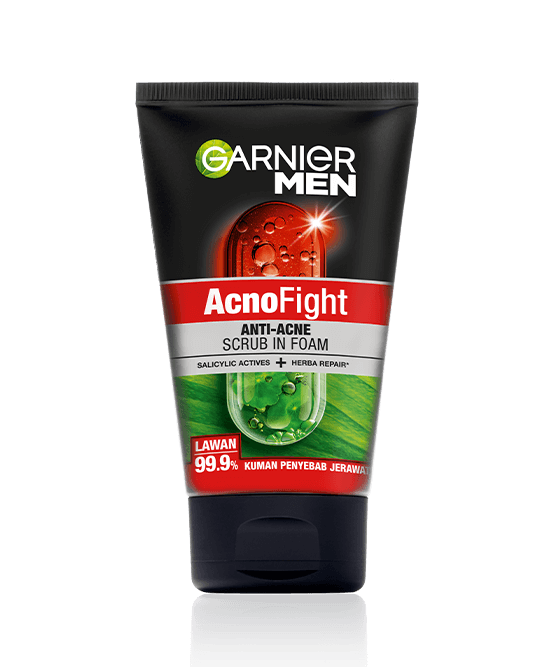 Garnier Men AcnoFight Anti-Acne Scrub In Foam, 100ml