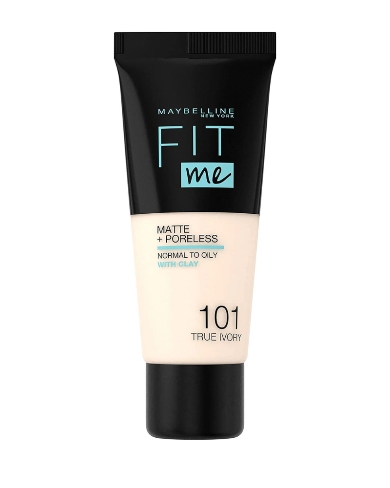 Maybelline Fit Me Liquid Foundation Matte & Poreless - 101 True Ivory